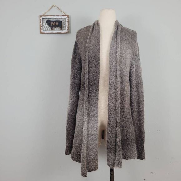 Eileen Fisher Sweaters - Eileen Fisher Gradient Ombre Mohair Wool Blend Open Cardigan Sz PM Lightweight